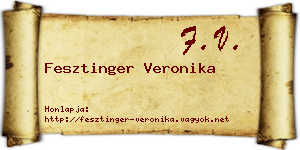 Fesztinger Veronika névjegykártya
